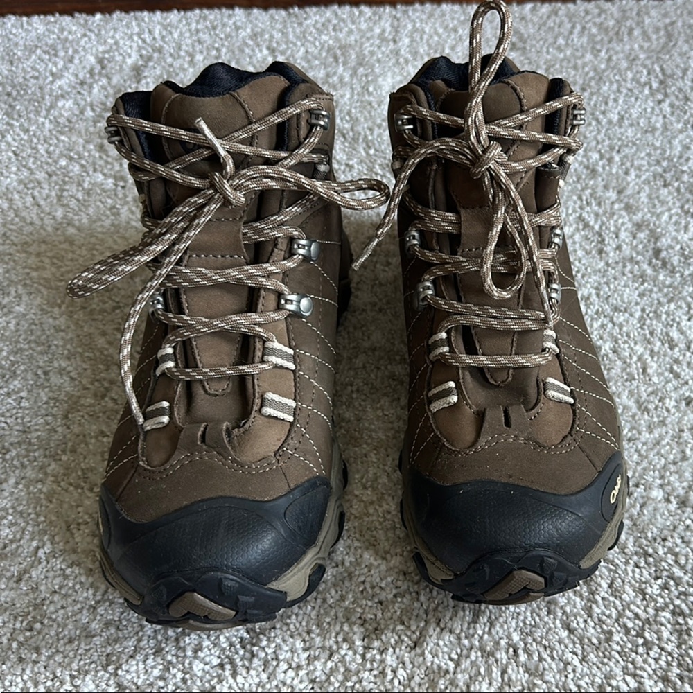 Brown Obōz Hiking Boots